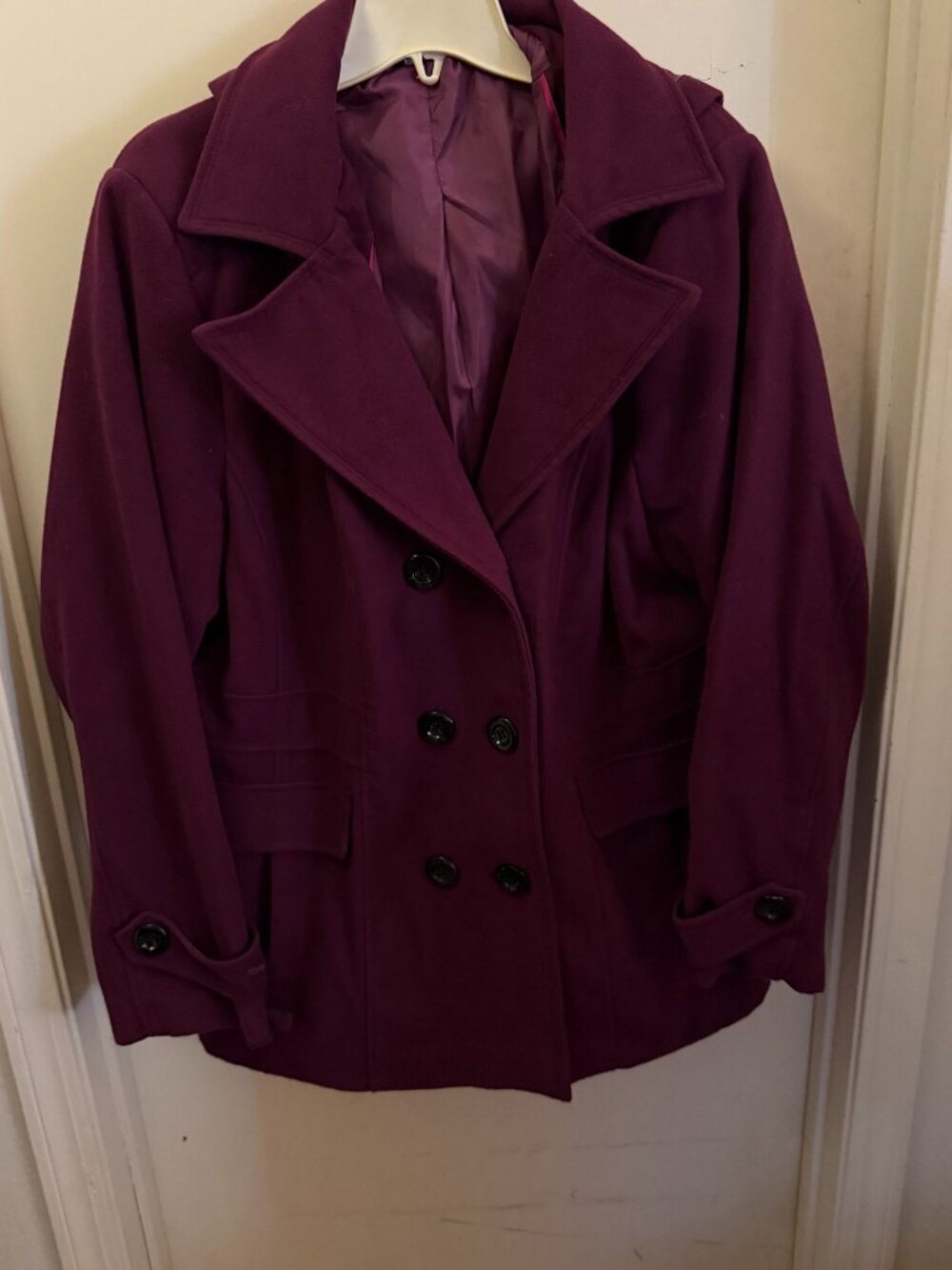 George Deep Plum Peacoat W 22-24